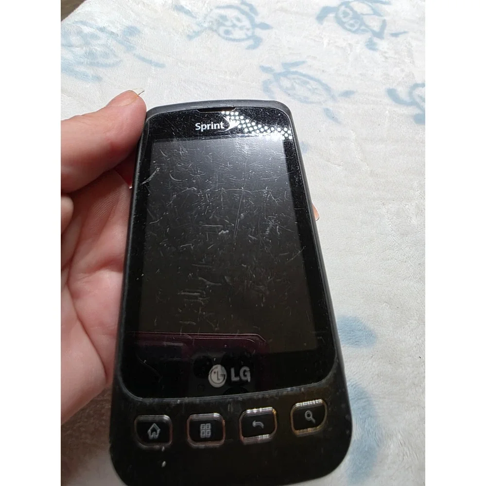 LG Optimus S‎ LS670 Sprint Android Smartphone Black 3.2MP Camera Vintage
